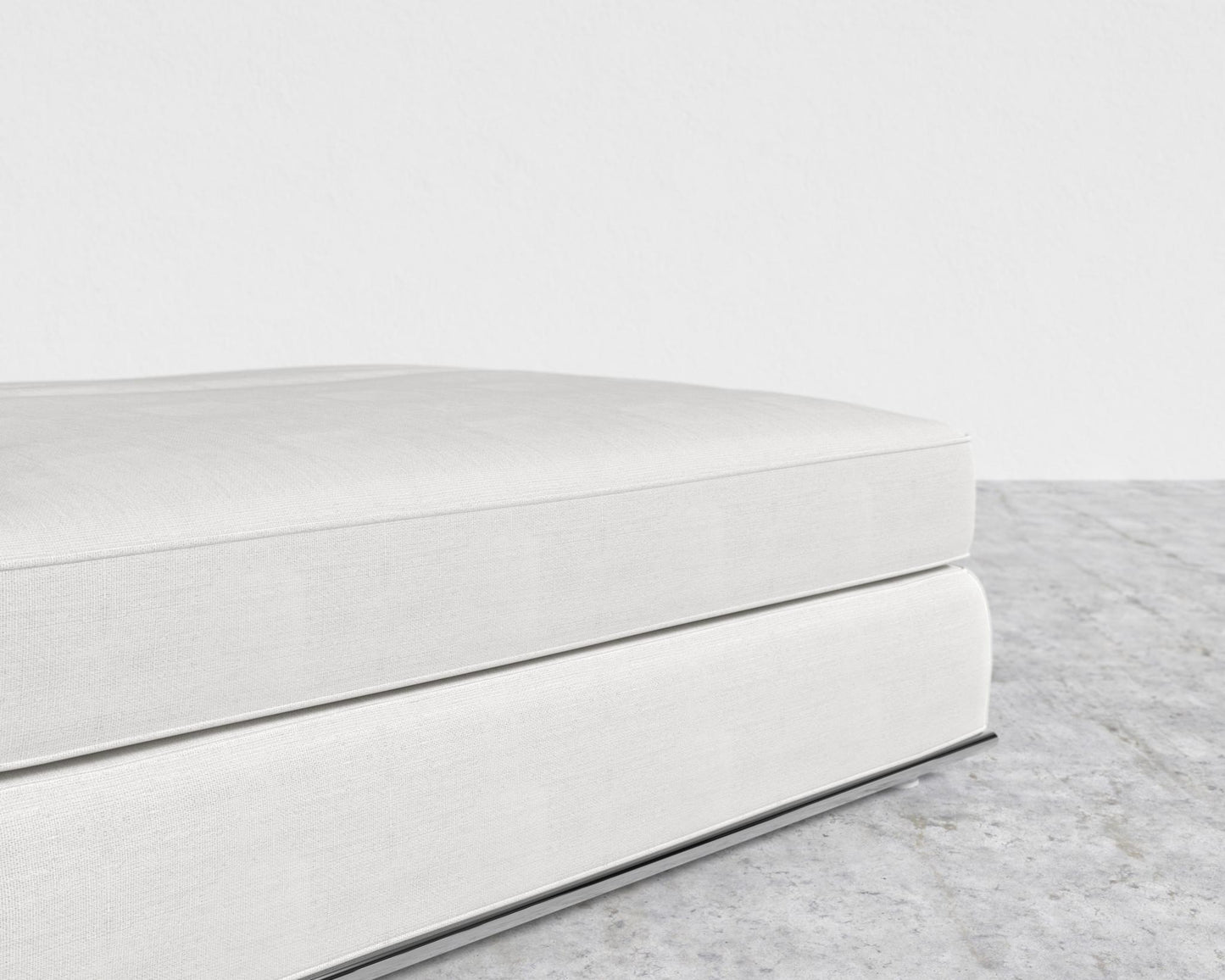 Milo 1-Seater - Ottoman - Performance Linen - Swan