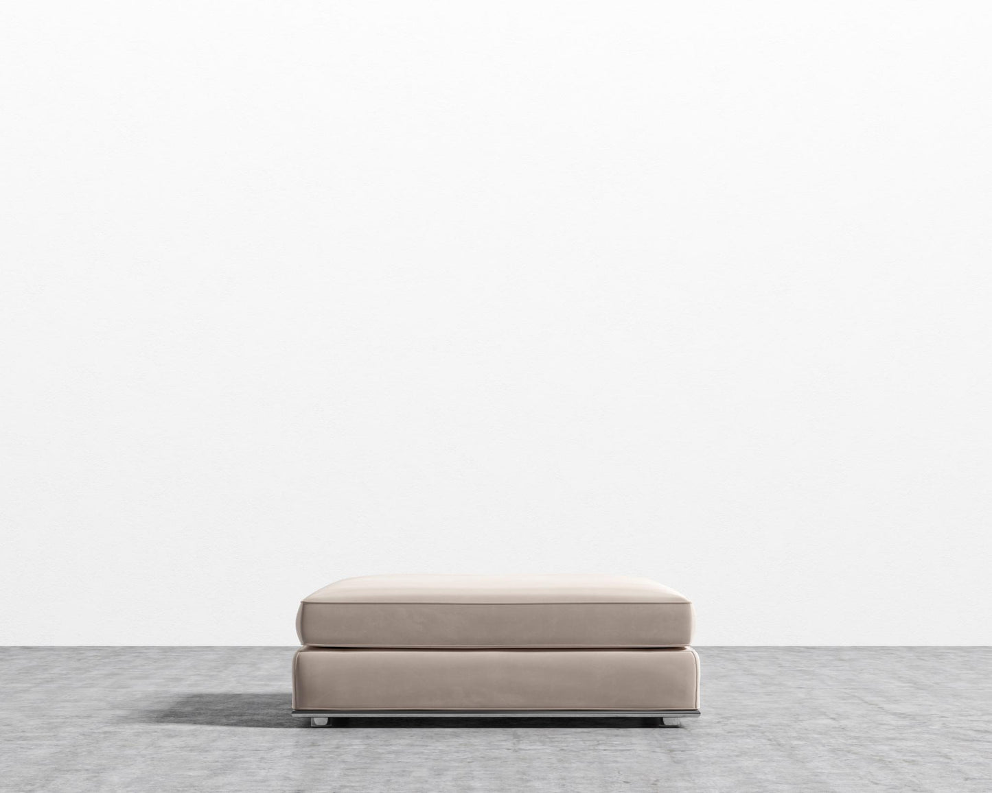 Milo 1-Seater - Ottoman - Plush Velvet - Blush