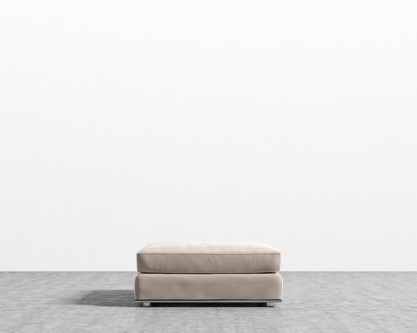 Milo 1-Seater - Ottoman - Plush Velvet - Blush