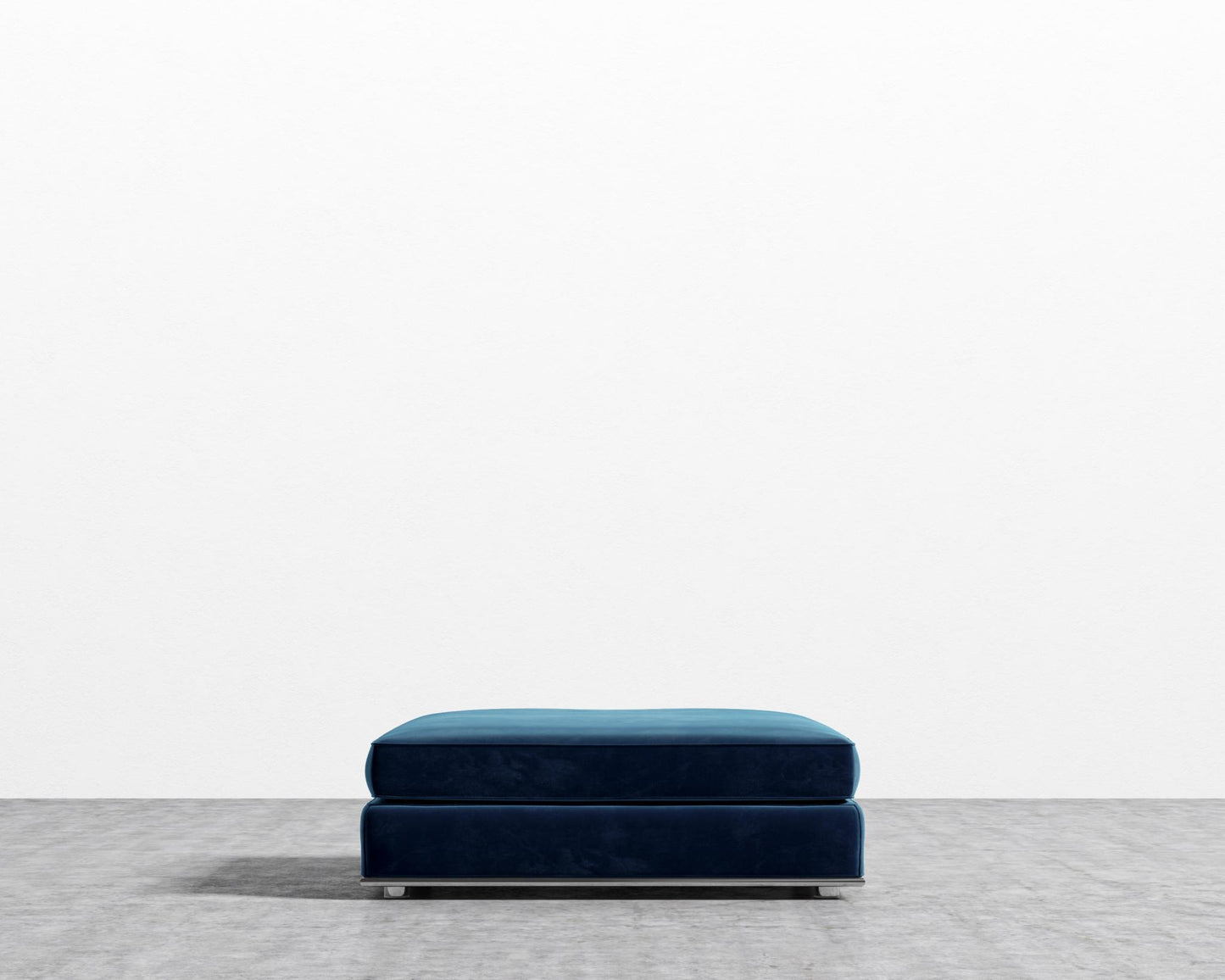 Milo 1-Seater - Ottoman - Plush Velvet - Cobalt
