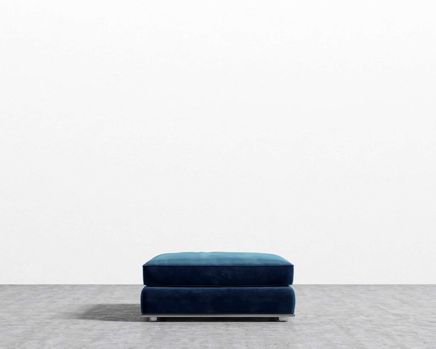 Milo 1-Seater - Ottoman - Plush Velvet - Cobalt