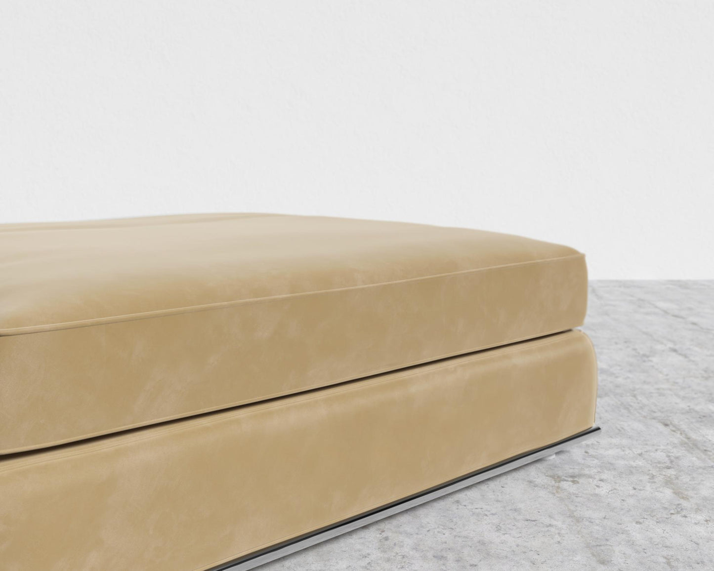 Milo 1-Seater - Ottoman - Plush Velvet - Dune