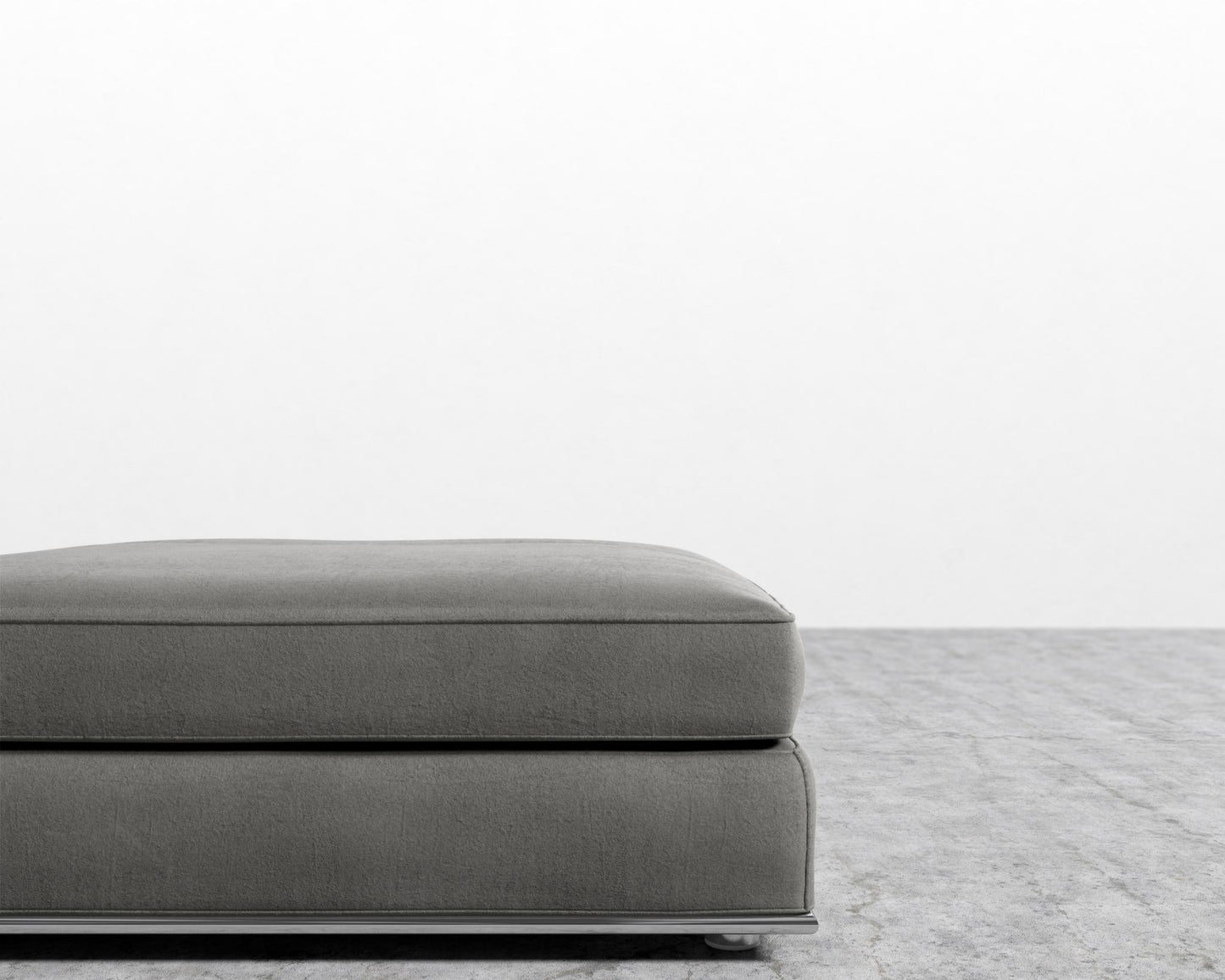 Milo 1-Seater - Ottoman - Venice Vegan Suede - Strato