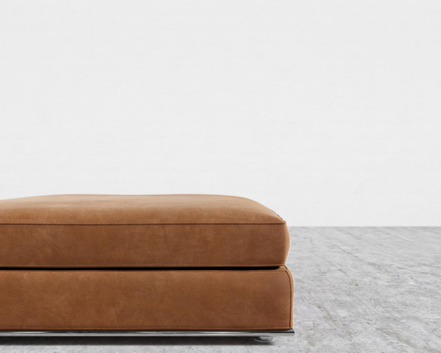 Milo 1-Seater - Ottoman - Venice Vegan Suede - Cider