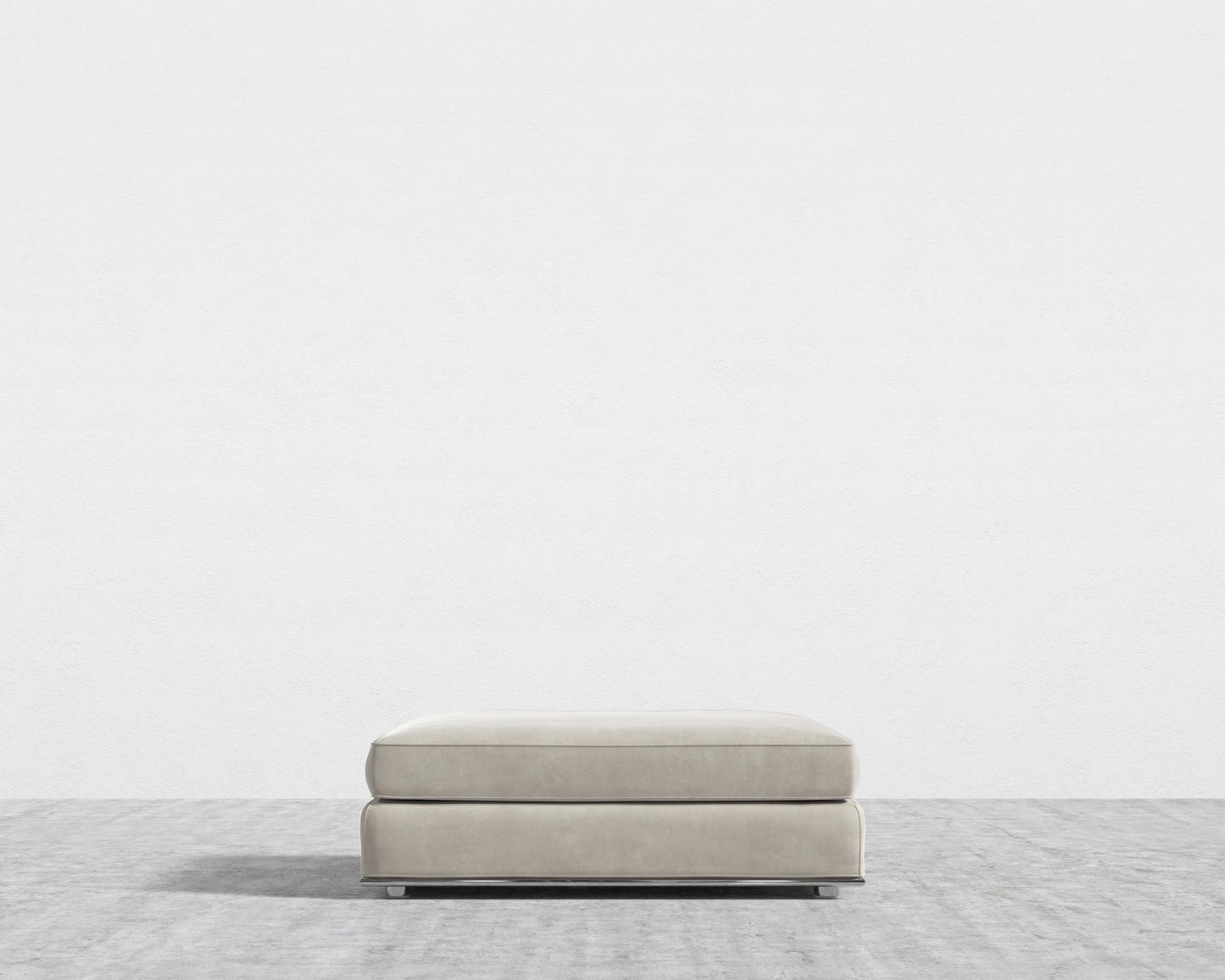 Milo 1-Seater - Ottoman - Venice Vegan Suede - Latte