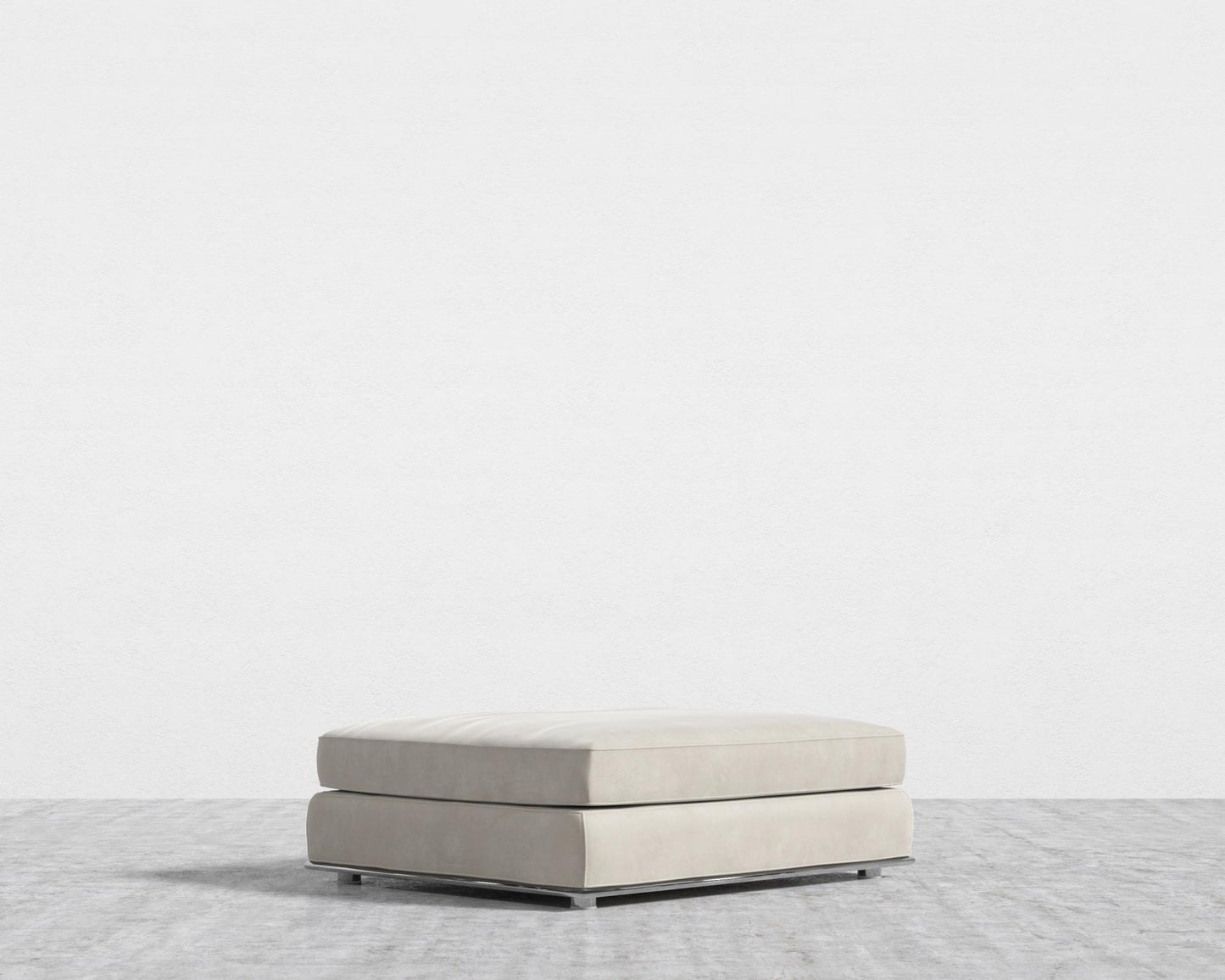 Milo 1-Seater - Ottoman - Venice Vegan Suede - Latte
