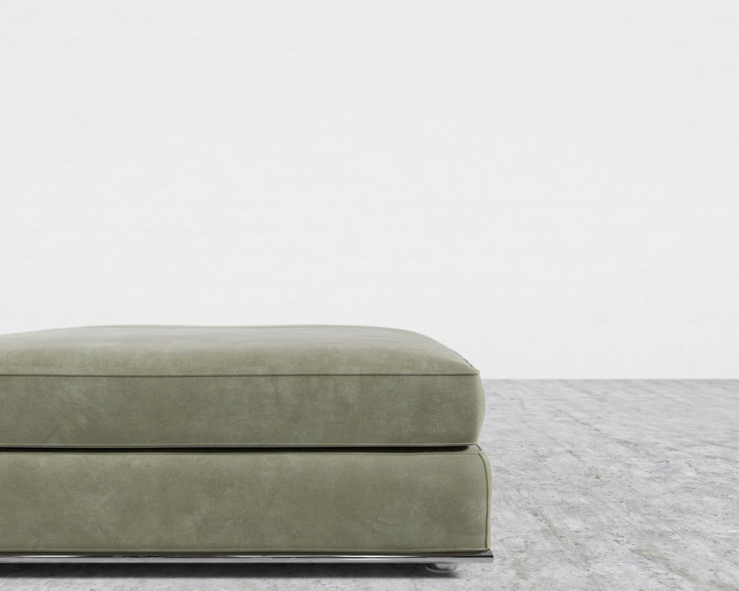 Milo 1-Seater - Ottoman - Venice Vegan Suede - Sage
