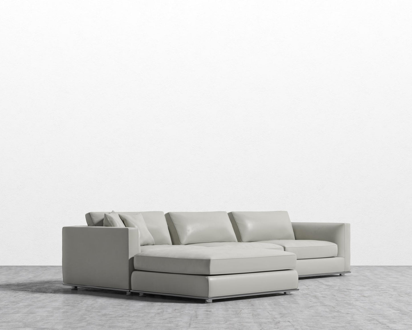 Milo Modular Sectional - Microfiber Leather - Trento Taupe