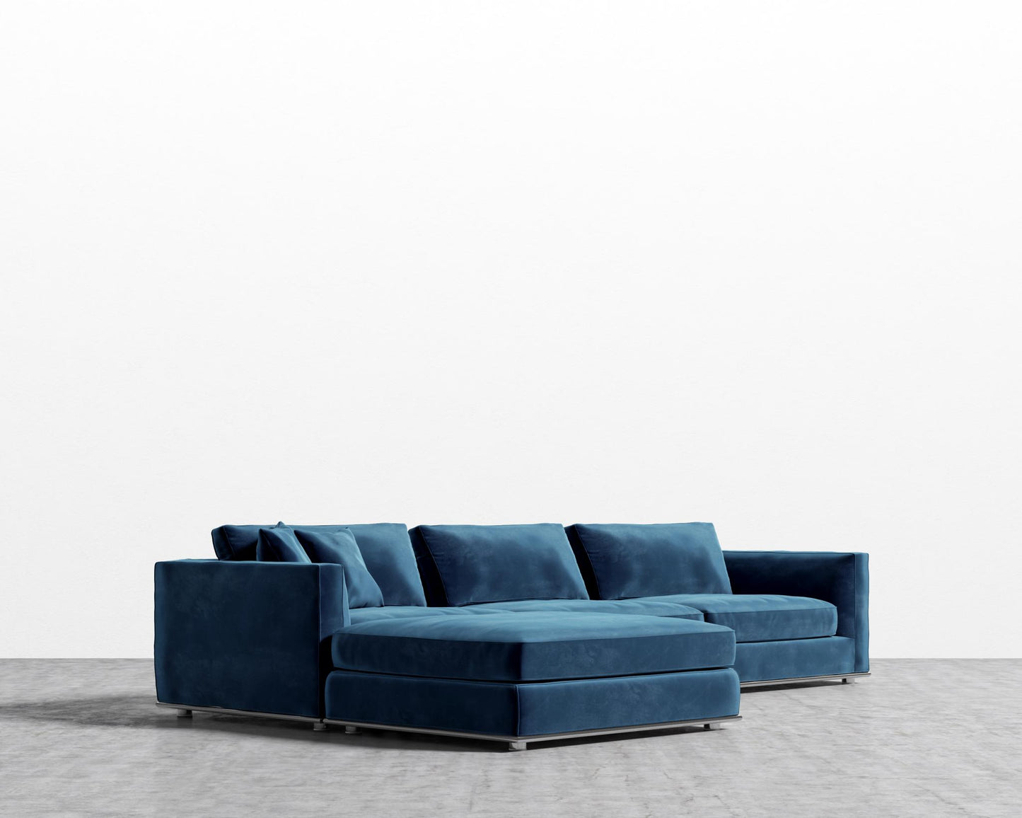 Milo Modular Sectional - Plush Velvet - Cobalt
