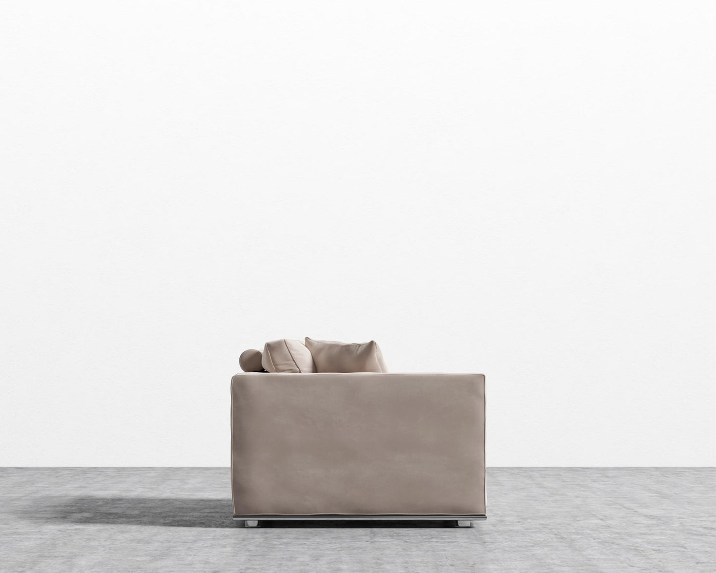 Milo 1-Seater - Left Arm - Plush Velvet - Blush