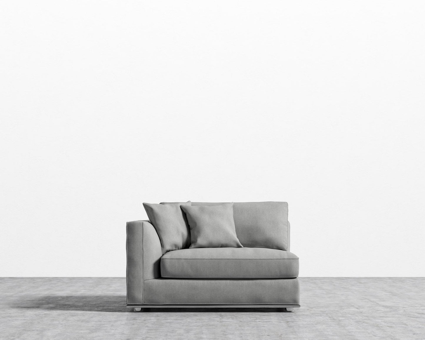 Milo 1-Seater - Left Arm - Modern Felt - Malmo