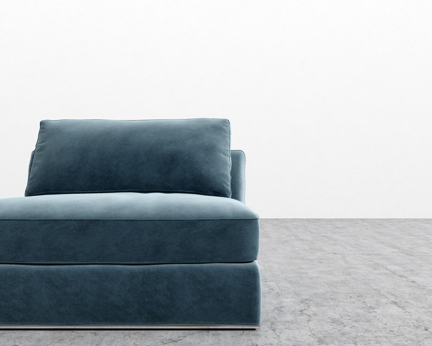 Milo 1-Seater - Armless - Vintage Velvet - Solstice