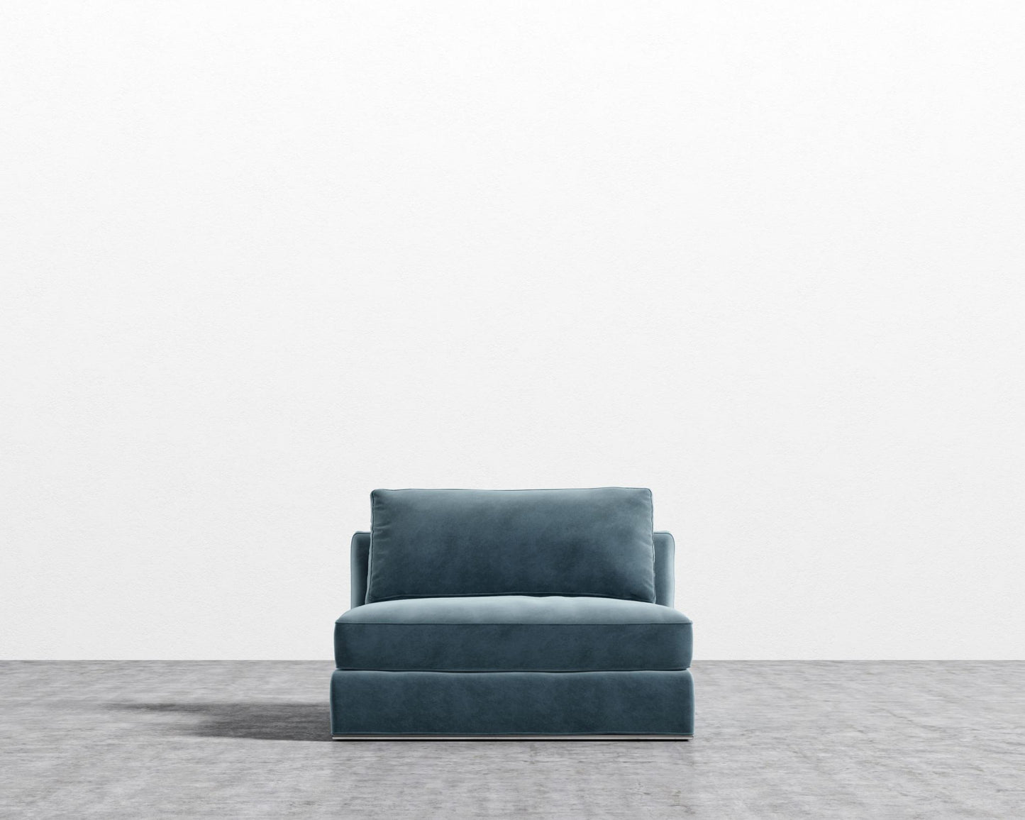 Milo 1-Seater - Armless - Vintage Velvet - Solstice