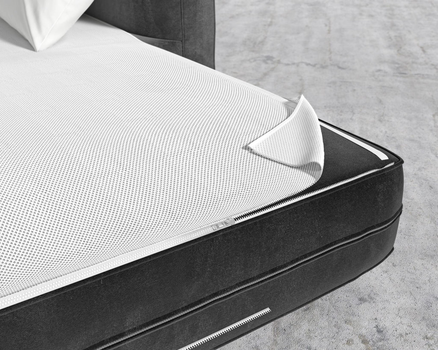 Milo Sleeper Sofa - Plush Velvet - Black, 88" | 224cm