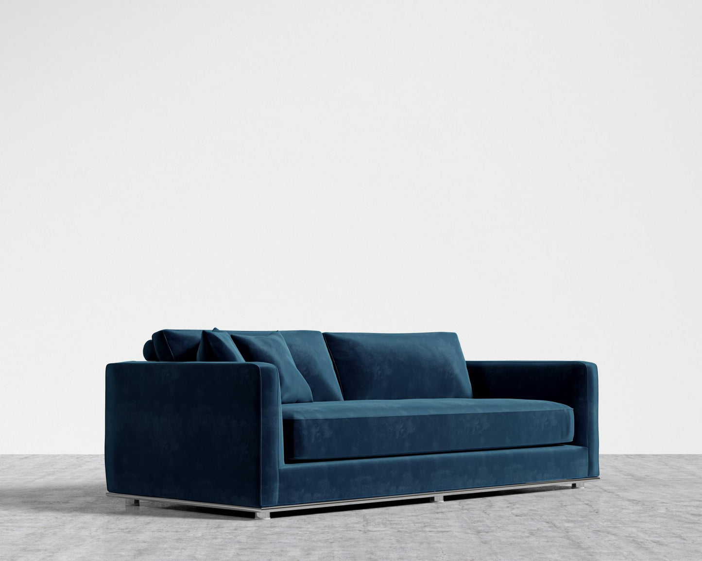 Milo Sleeper Sofa - Plush Velvet - Cobalt, 88" | 224cm