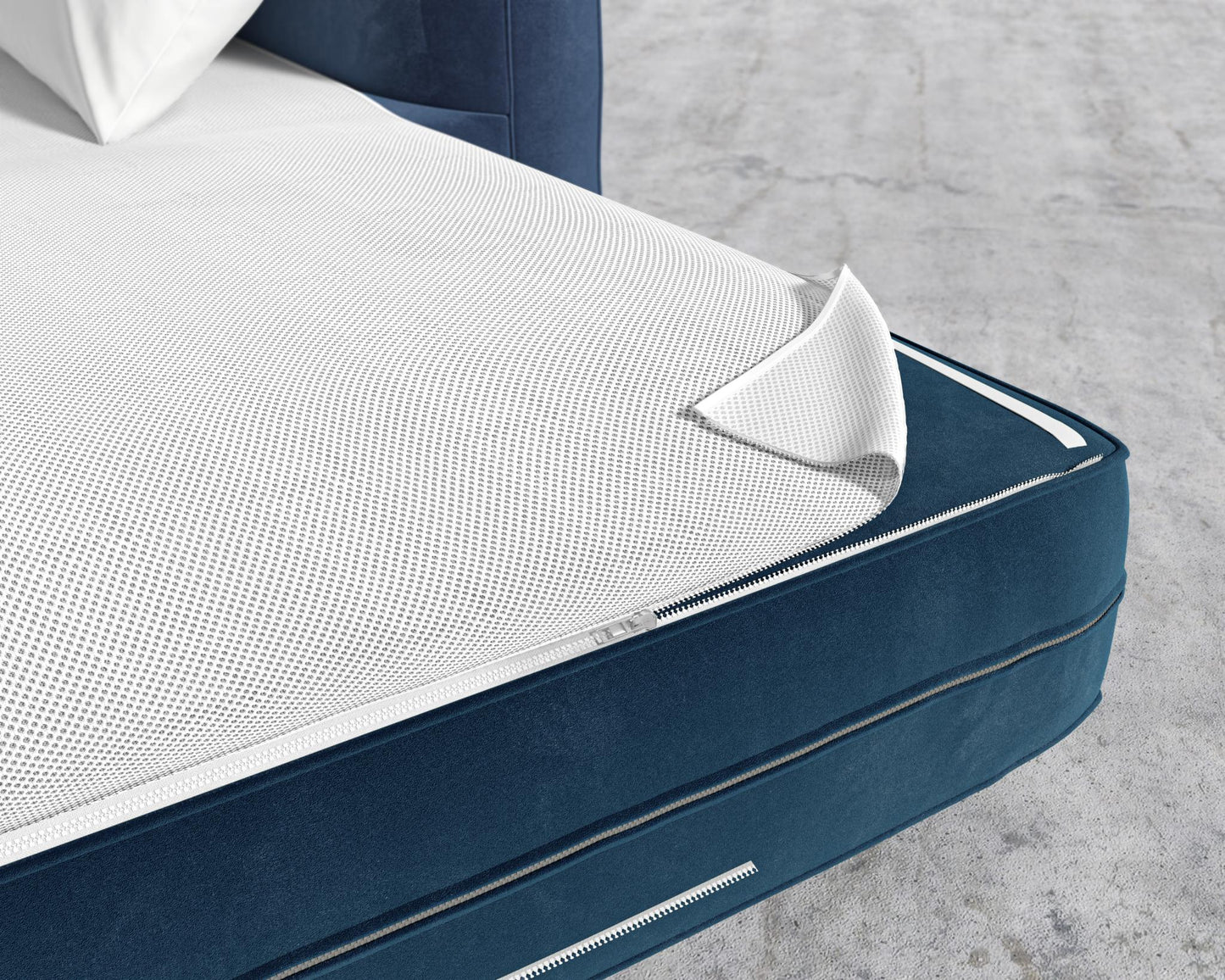 Milo Sleeper Sofa - Plush Velvet - Cobalt, 88" | 224cm