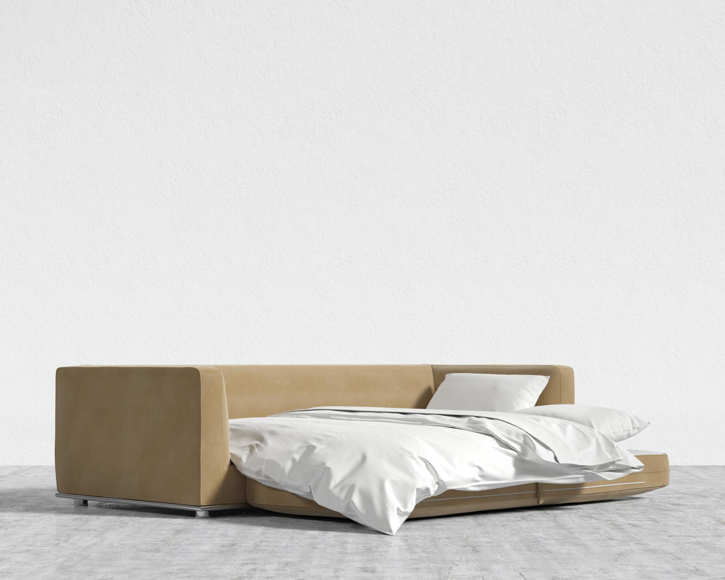 Milo Sleeper Sofa - Plush Velvet - Dune, 88" | 224cm