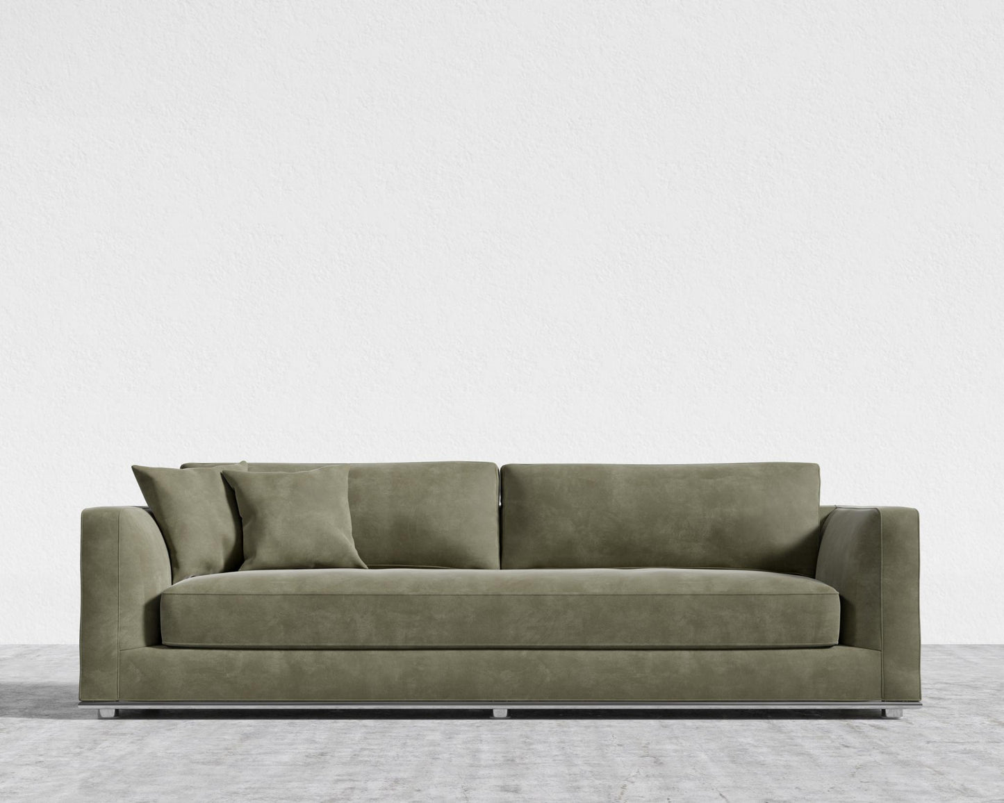 Milo Sleeper Sofa - Venice Vegan Suede - Sage, 88" | 224cm