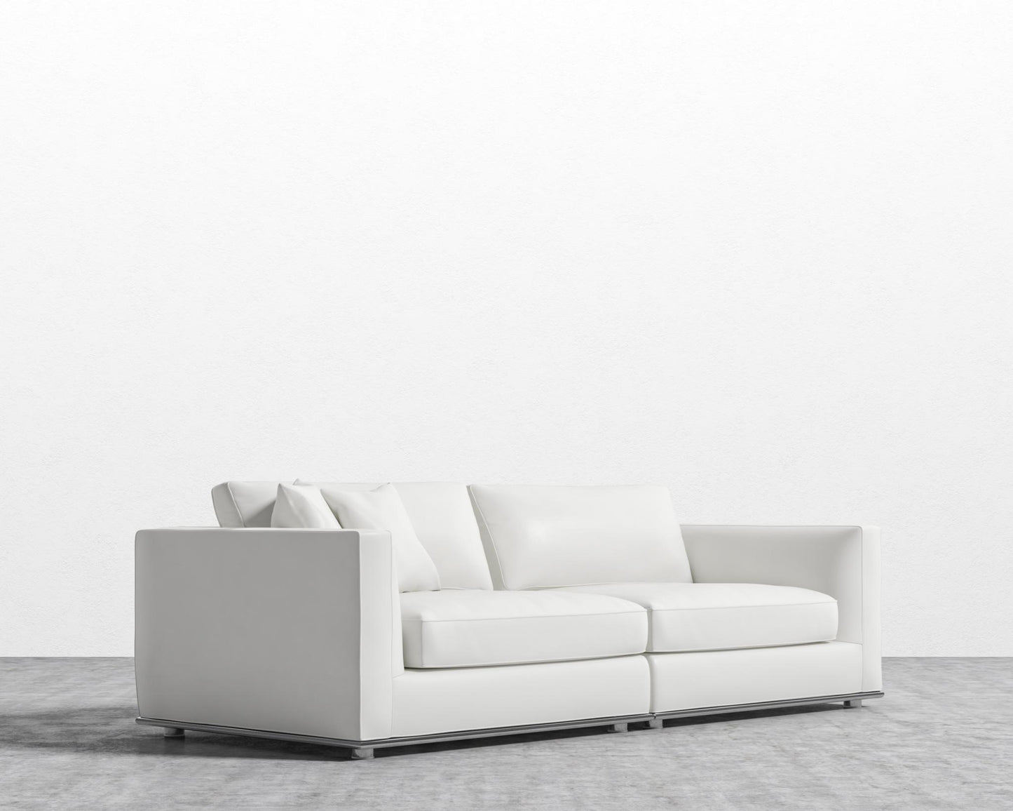 Milo Sofa - Microfiber Leather - Trento Eggshell