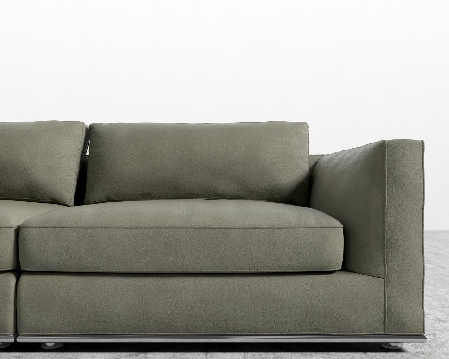 Milo Sofa - Venice Vegan Suede - Sage