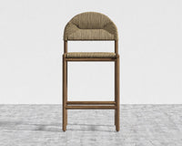 Monti Counter Stool - Walnut Stain, Seat Color - Seagrass Cord