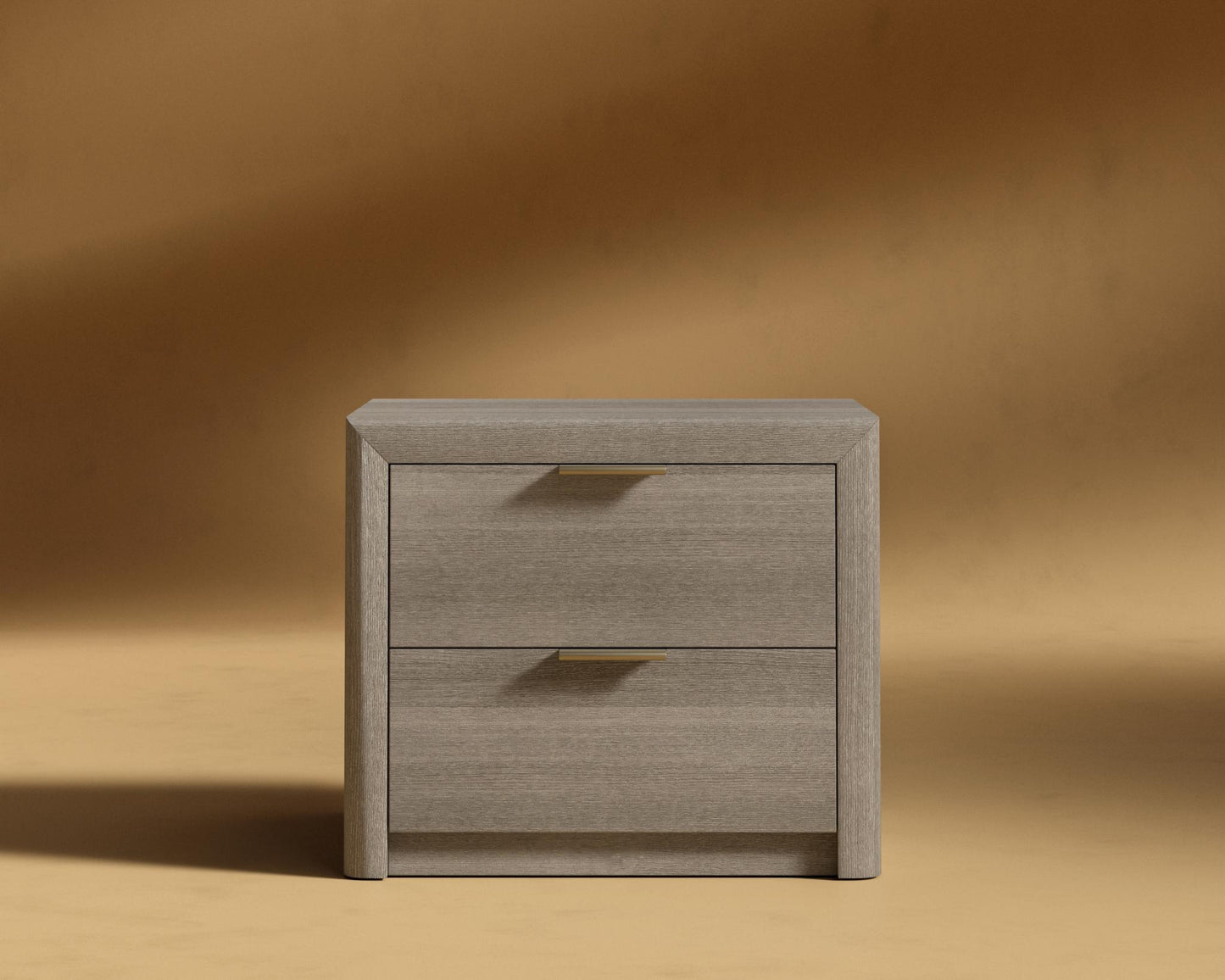 Nerva Nightstand - Grey Oak Veneer