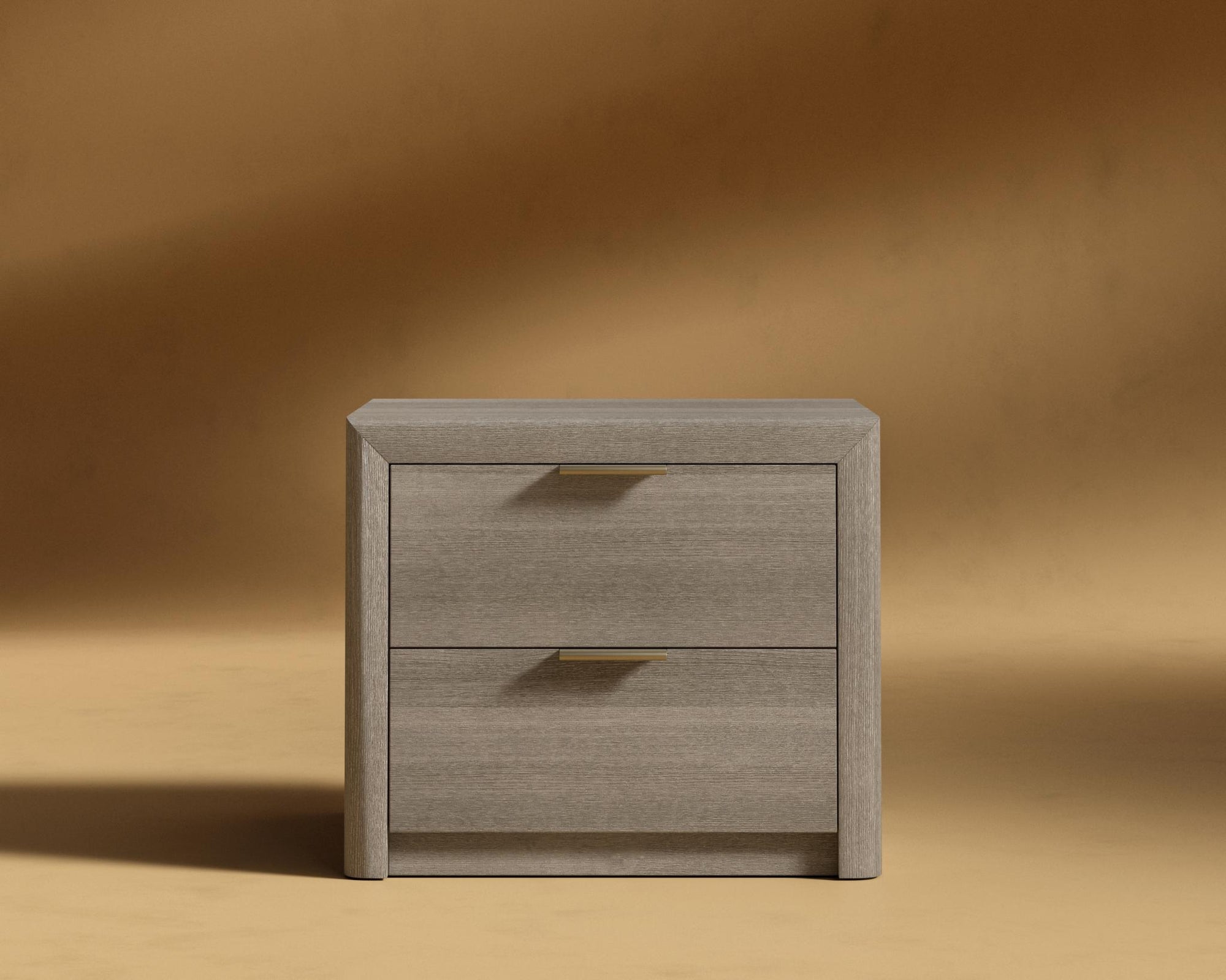 Nerva Nightstand - Grey Oak Veneer
