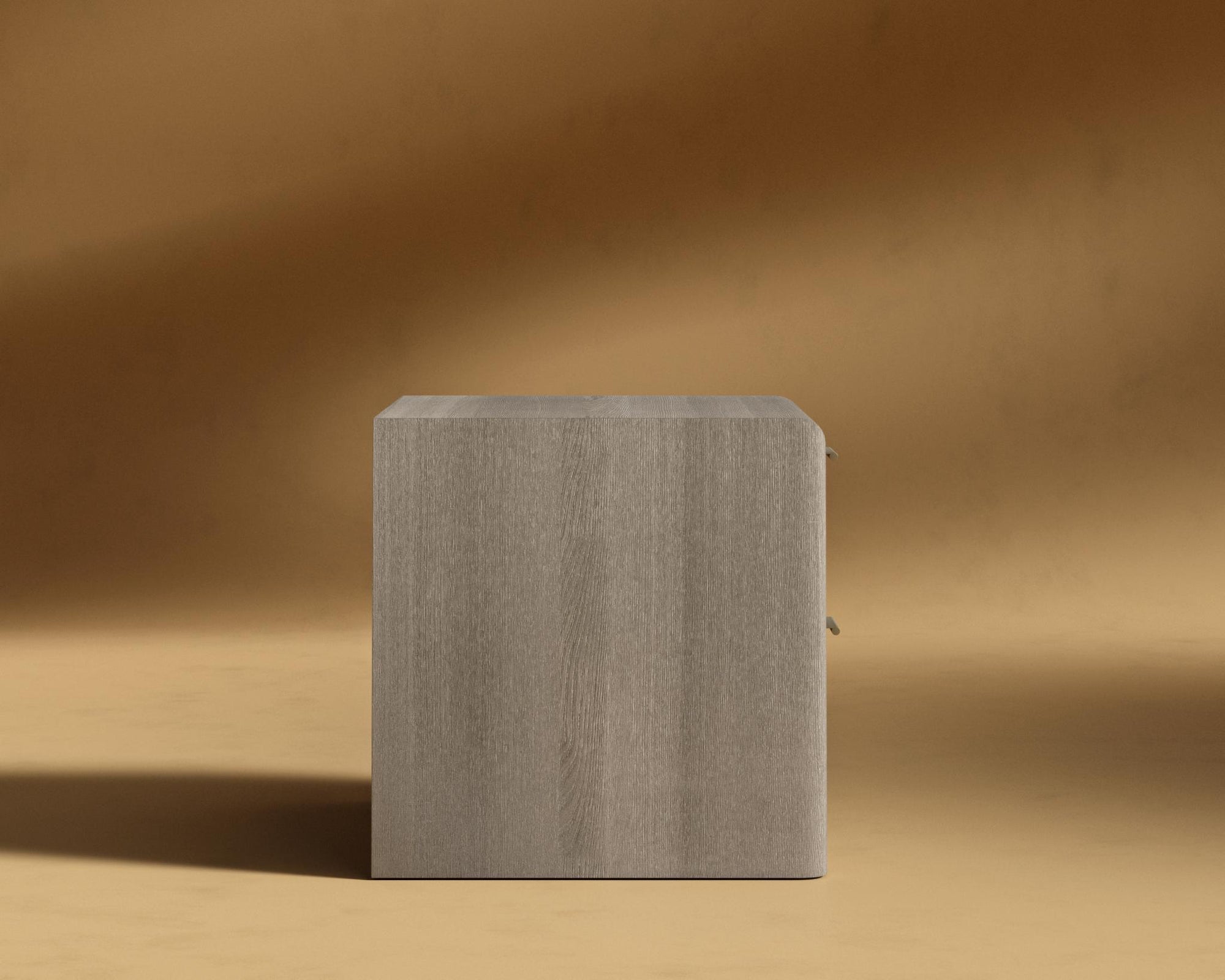 Nerva Nightstand - Grey Oak Veneer