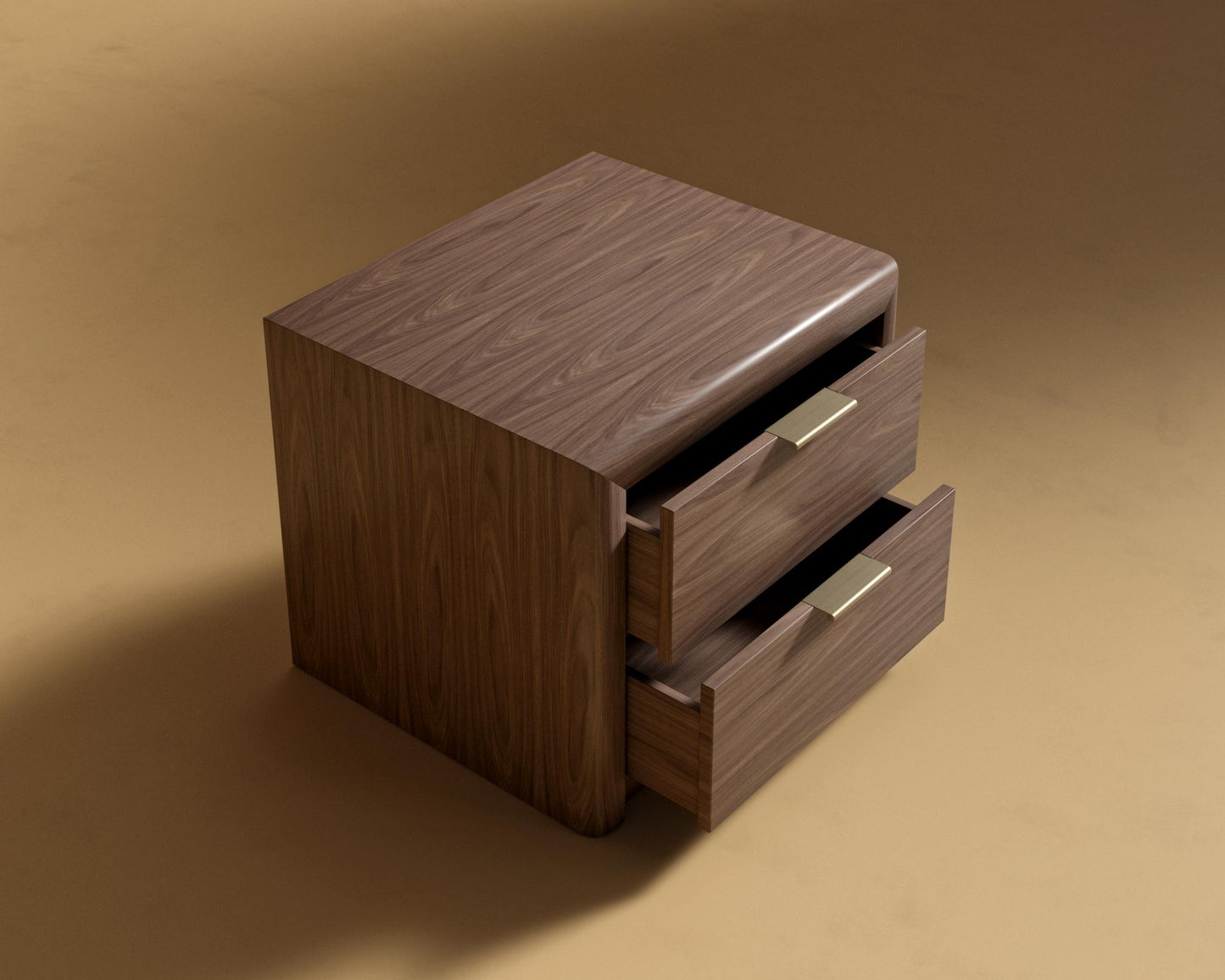 Nerva Nightstand - Walnut Veneer