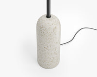 Nino Floor Lamp - Matte Black w/ White Terrazzo