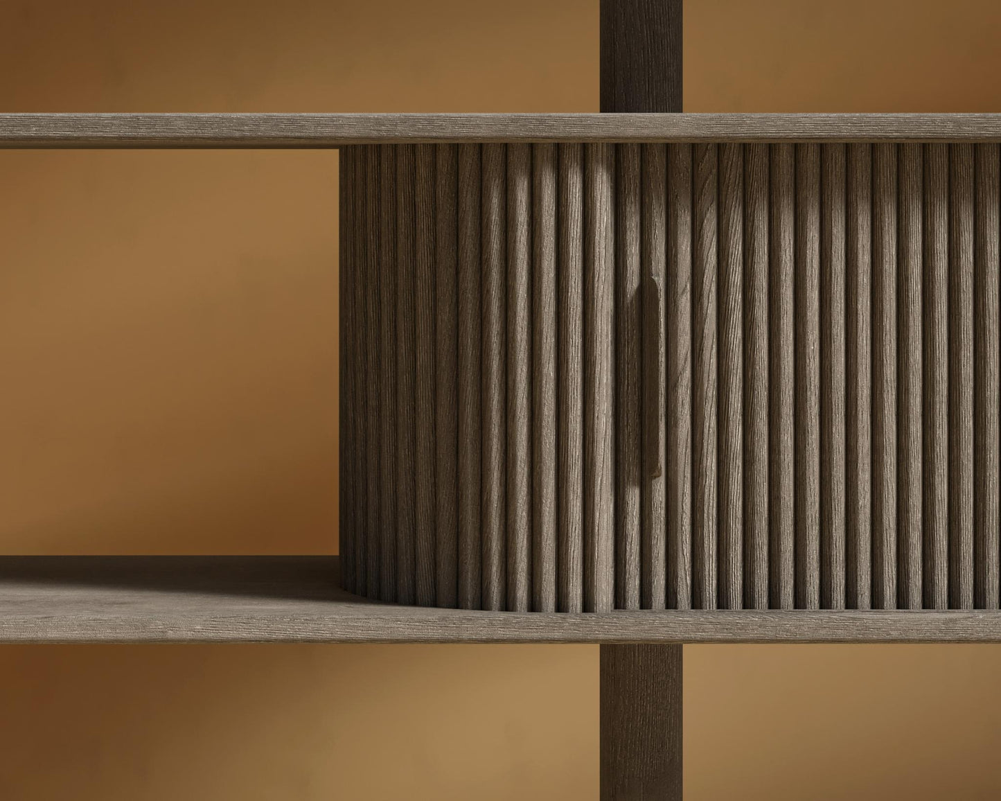 Noelle Bookshelf - Grey Oak Veneer