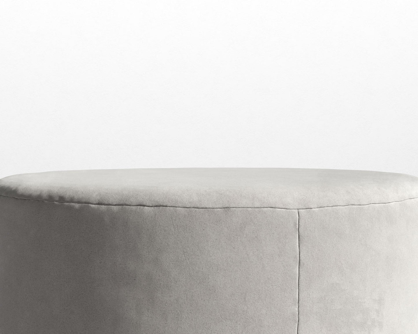 Nova Pouf - Large - Venice Vegan Suede - Chiffon