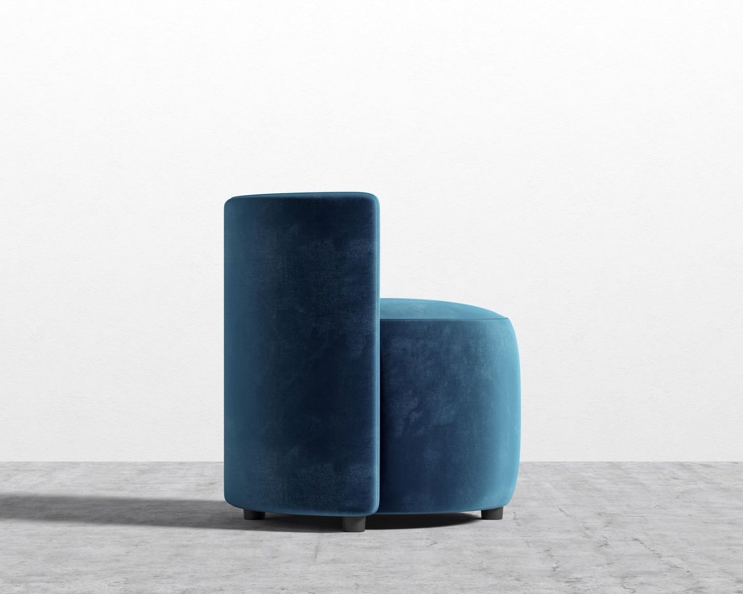 Nova Lounge Chair - Plush Velvet - Cobalt