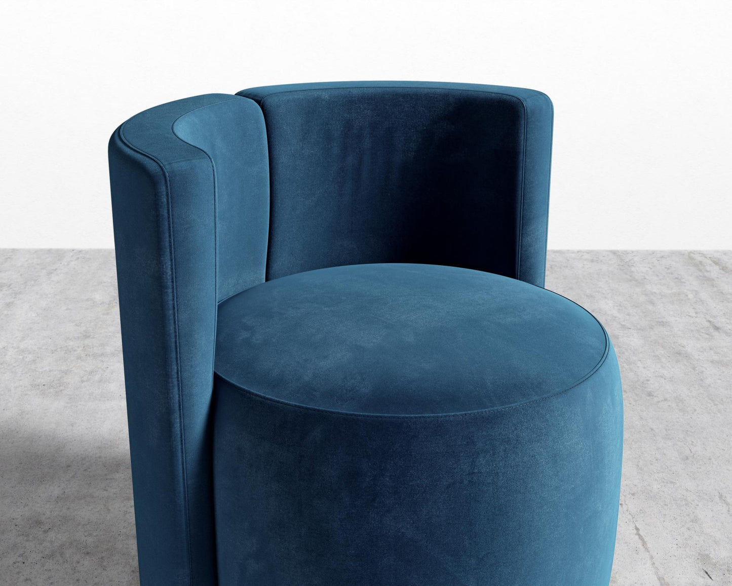 Nova Lounge Chair - Plush Velvet - Cobalt
