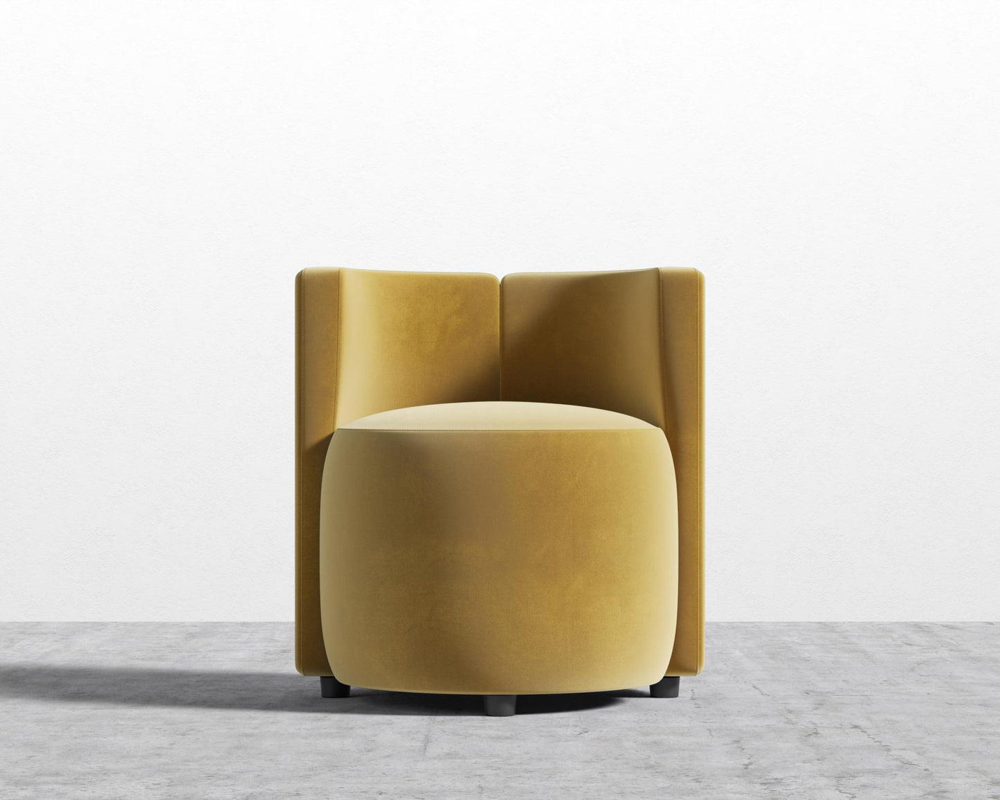 Nova Lounge Chair - Plush Velvet - Golden Beryl