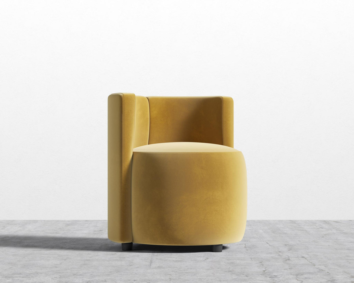 Nova Lounge Chair - Plush Velvet - Golden Beryl