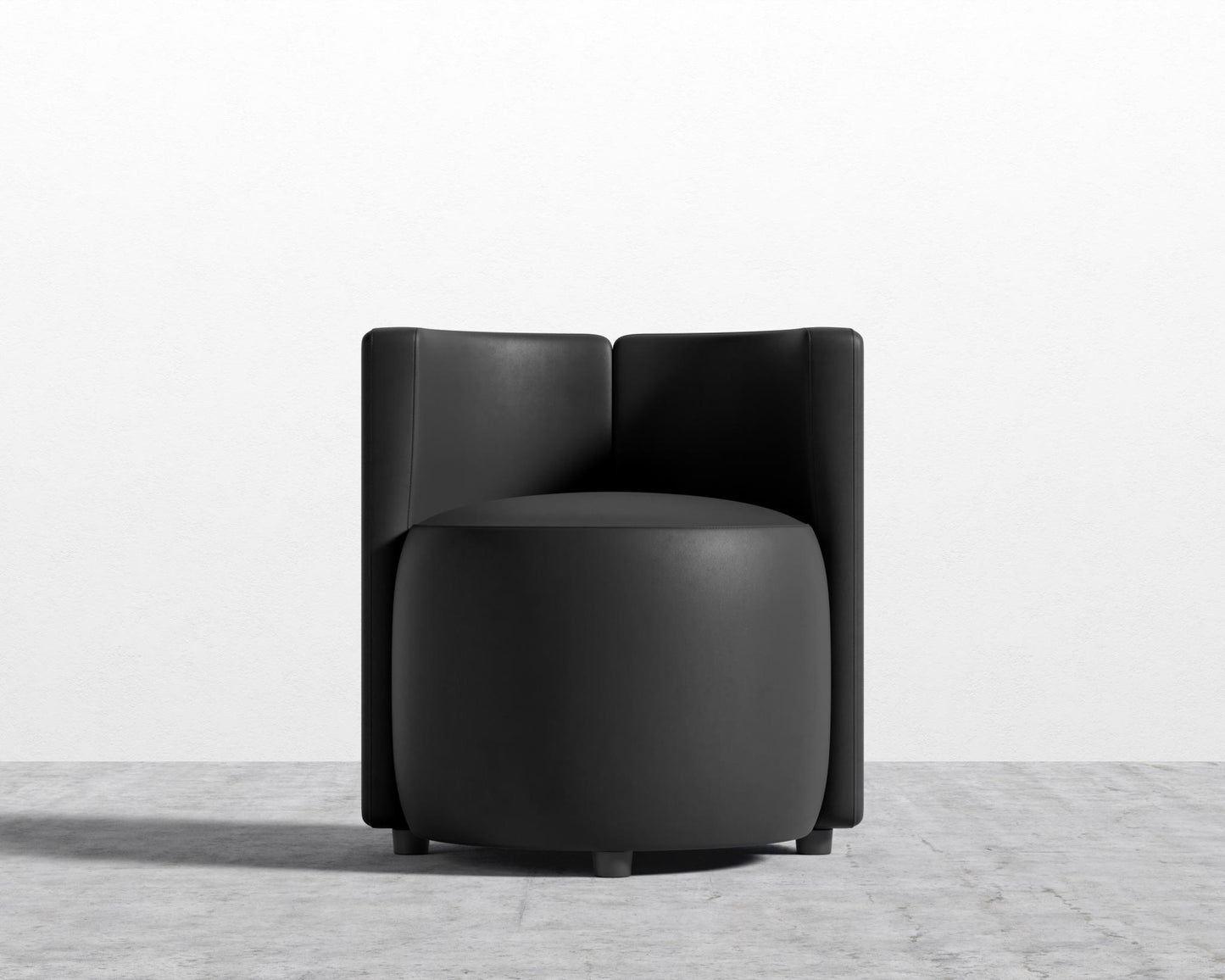 Nova Lounge Chair - Microfiber Leather - Trento Jet Black