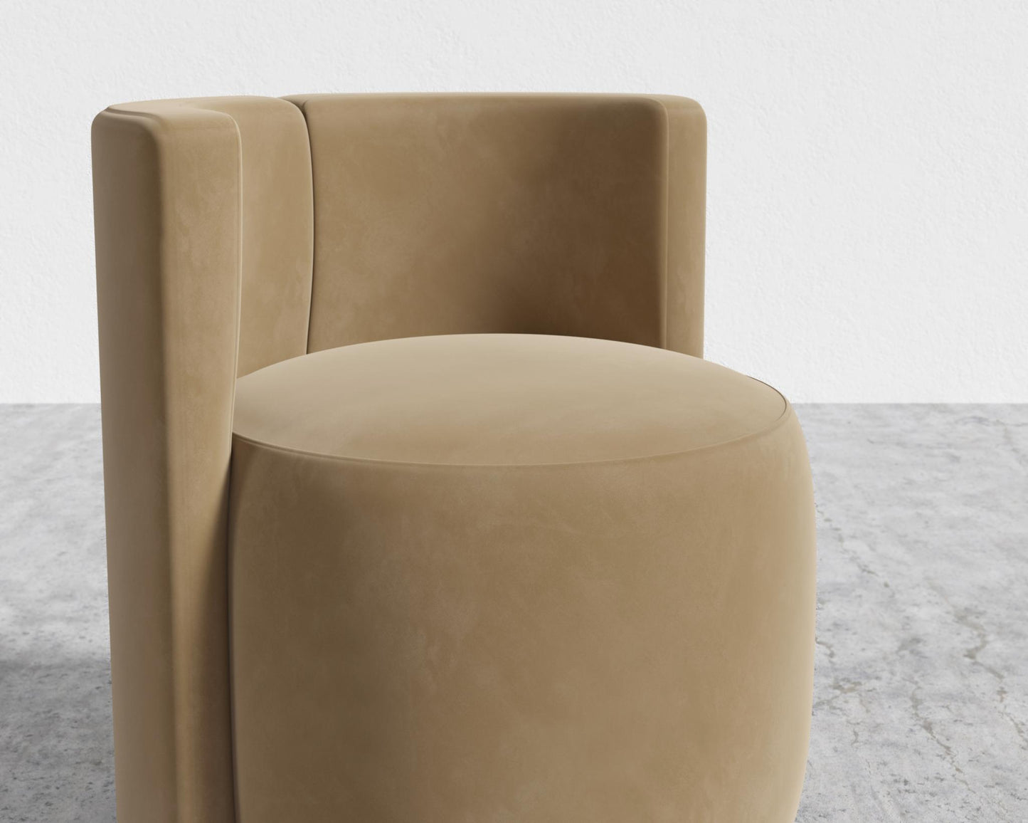 Nova Lounge Chair - Plush Velvet - Dune