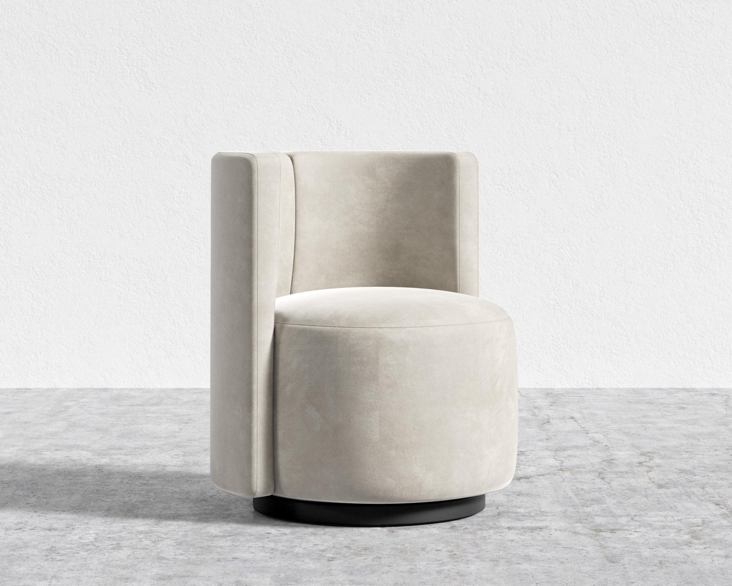 Nova Lounge Chair - Swivel - Venice Vegan Suede - Latte