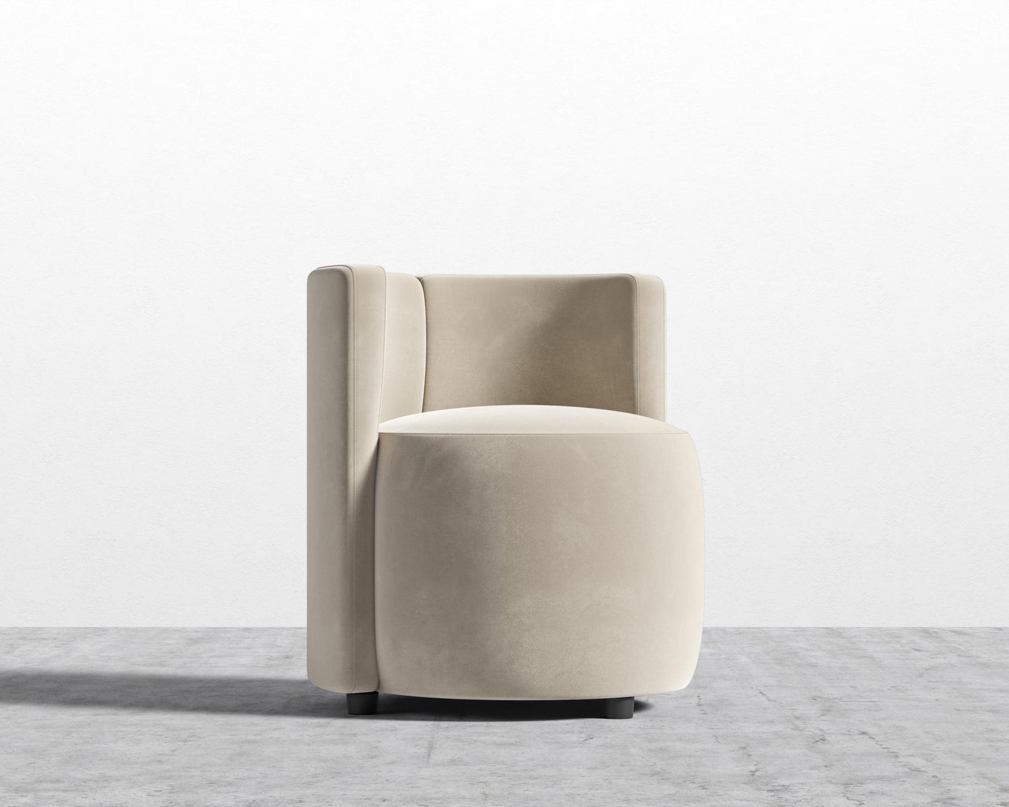 Nova Lounge Chair - Signature Plush Velvet - Warm Taupe