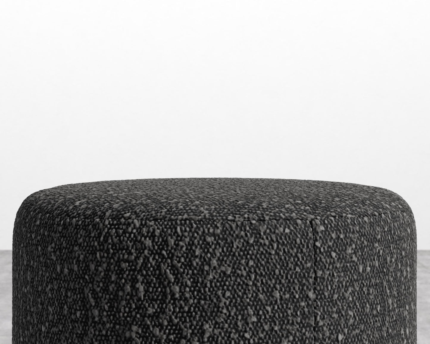 Nova Pouf - Chatou Bouclé - Caviar