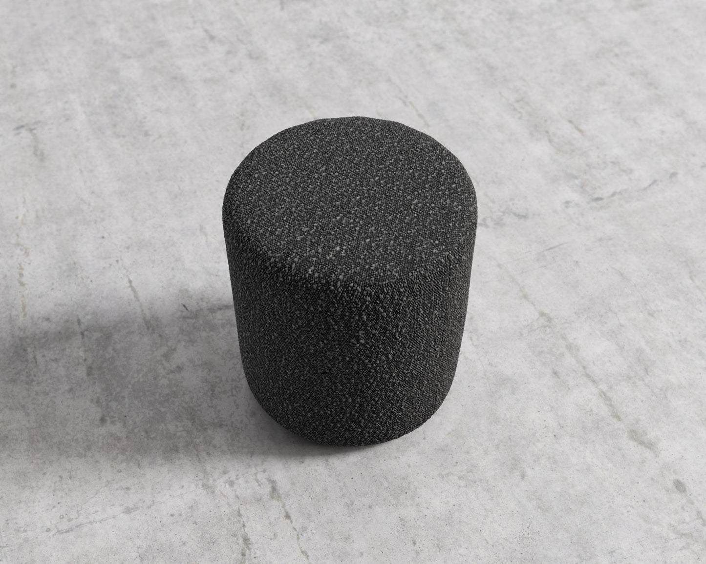 Nova Pouf - Chatou Bouclé - Caviar