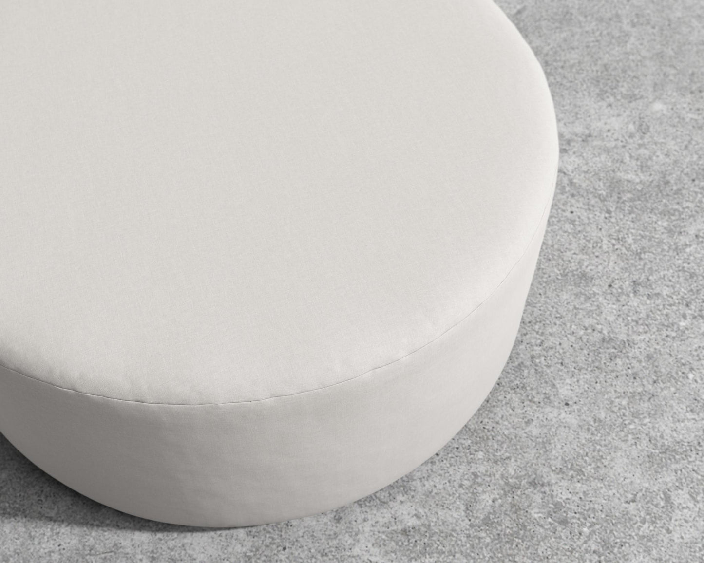 Nova Outdoor Pouf - Large - Outdoor Fabric - Palisades