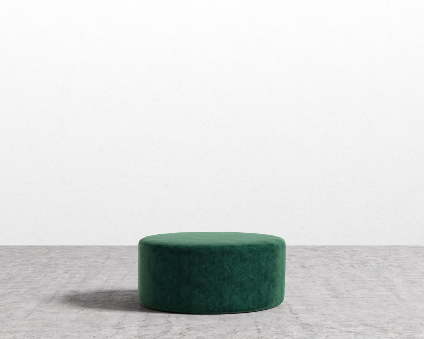 Nova Pouf - Large - Plush Velvet - Moss
