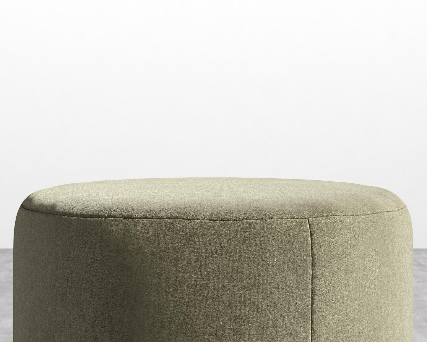 Nova Pouf - Signature Plush Velvet - Olive Green