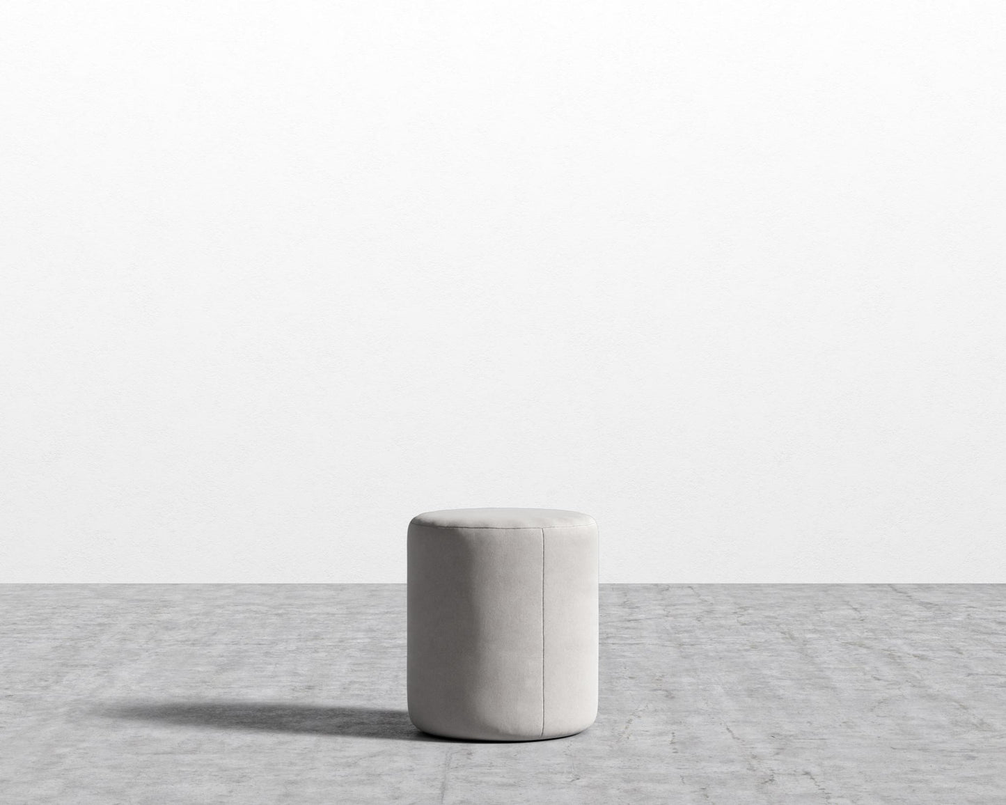 Nova Pouf - Venice Vegan Suede - Chiffon