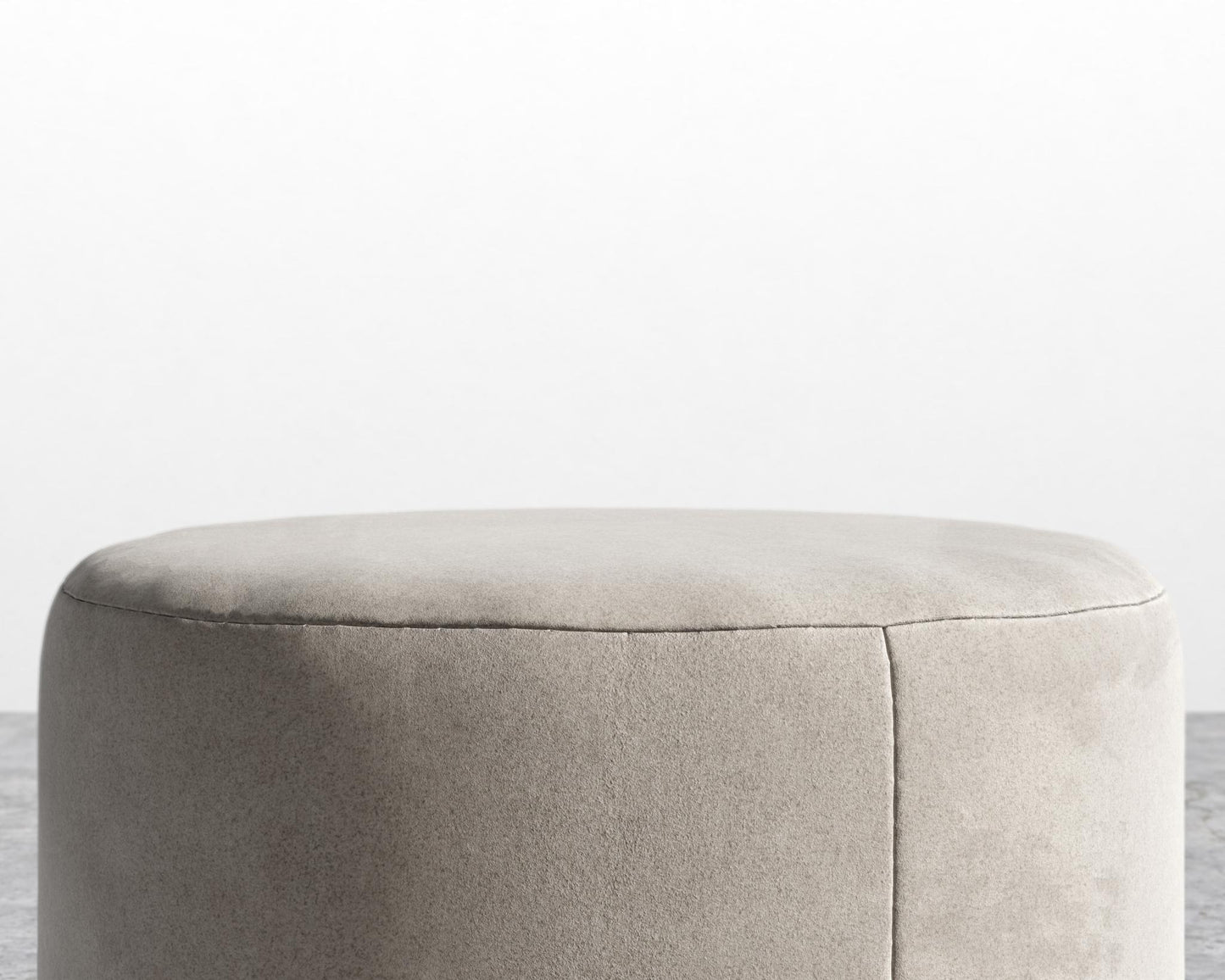 Nova Pouf - Venice Vegan Suede - Latte
