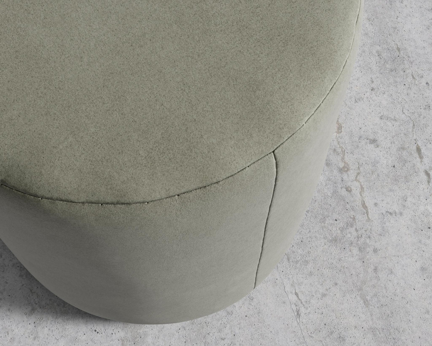 Nova Pouf - Venice Vegan Suede - Sage