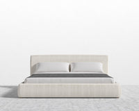 Ophelia Bed - Full, Chatou Bouclé - Pearl