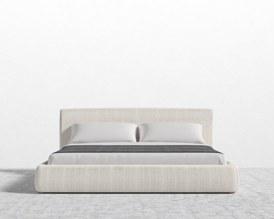 Ophelia Bed - Full, Chatou Bouclé - Pearl